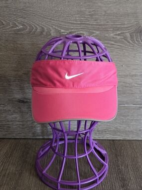 Y2K Nike Fit Dry Pink Visor Hat Cap Vintage